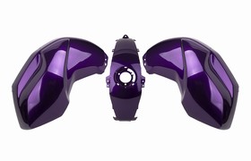 CACHA TANQUE + CACHA CENTRAL YAMAHA FZ16 VIOLETA (3pcs) MTC [C80461]